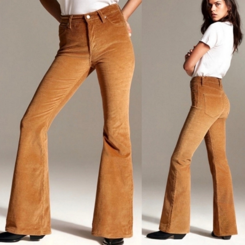 Aritzia denim forum Marianne flare corduroy jeans pants 26